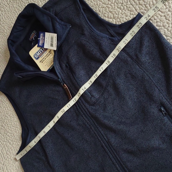 Smith's Workwear XL Slate Blue Heather Knit Vest - Picture 5 of 14